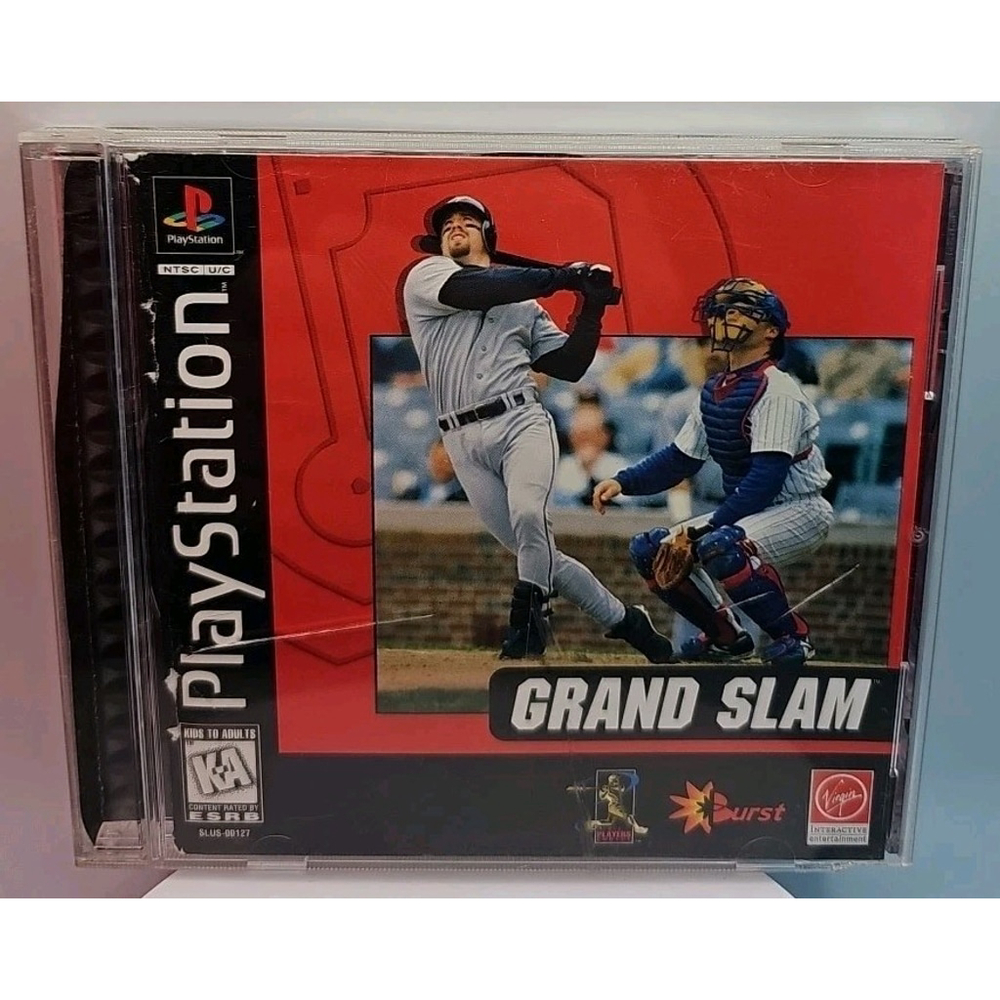 Grand Slam (Sony PlayStation 1, 1997) PS1 Case Back Artwork Cover Disc